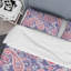 Bleu floral cachemire - ensemble de housse de couette abstrait - microfibre de polyester-738032381