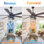 Ventilateur de plafond 65 po Balck-1770365431