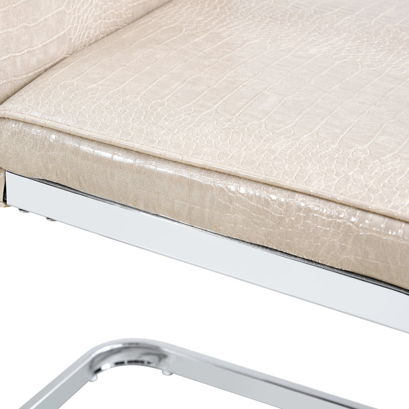 Élégantes chaises de salle à manger rétro avec pieds en métal pour la maison