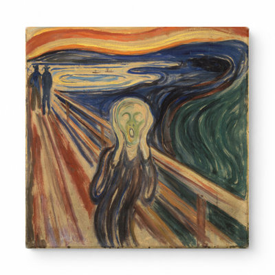The Scream (1893) - Art mural carré sur toile