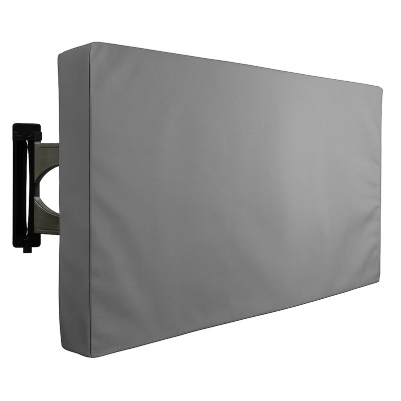 Universal Weatherproof TV Cover – All-Season Protection for Flat Panel TVs, Water-Resistant, Breathable Material with Remote Pocket