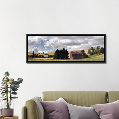 " Old barn under cloudy sky, Palouse, Washington State, USA " Color Photography