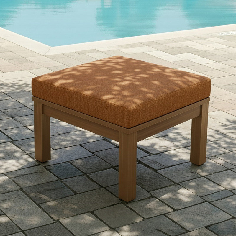 Coussin de remplacement pour repose-pieds d'extérieur Sunbrella, Cosette Adobe