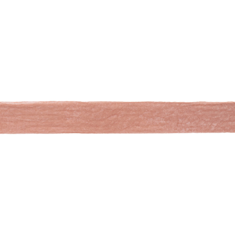 Ruban de velours à bord brut, Rose, H 2,5 po x l 360 po x P 2 po