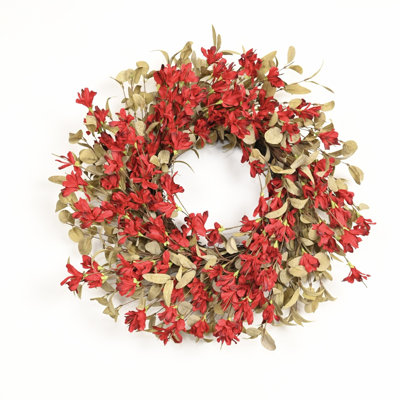 Couronne florale artificielle 24 po Forsythia