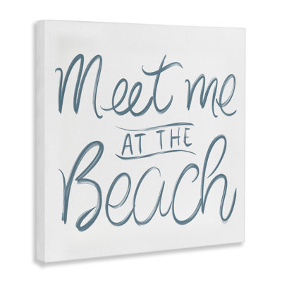 Toile Minimal Meet At Beach, design par SunDance Group