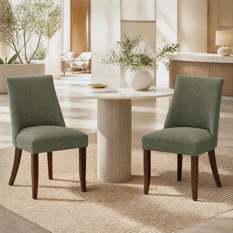 Parsons Upholstered Dining Chair Solid Wood Side Chair - Comfort & Style for Modern Homes, Beige, 46.5 x 54.5 x 84 cm 