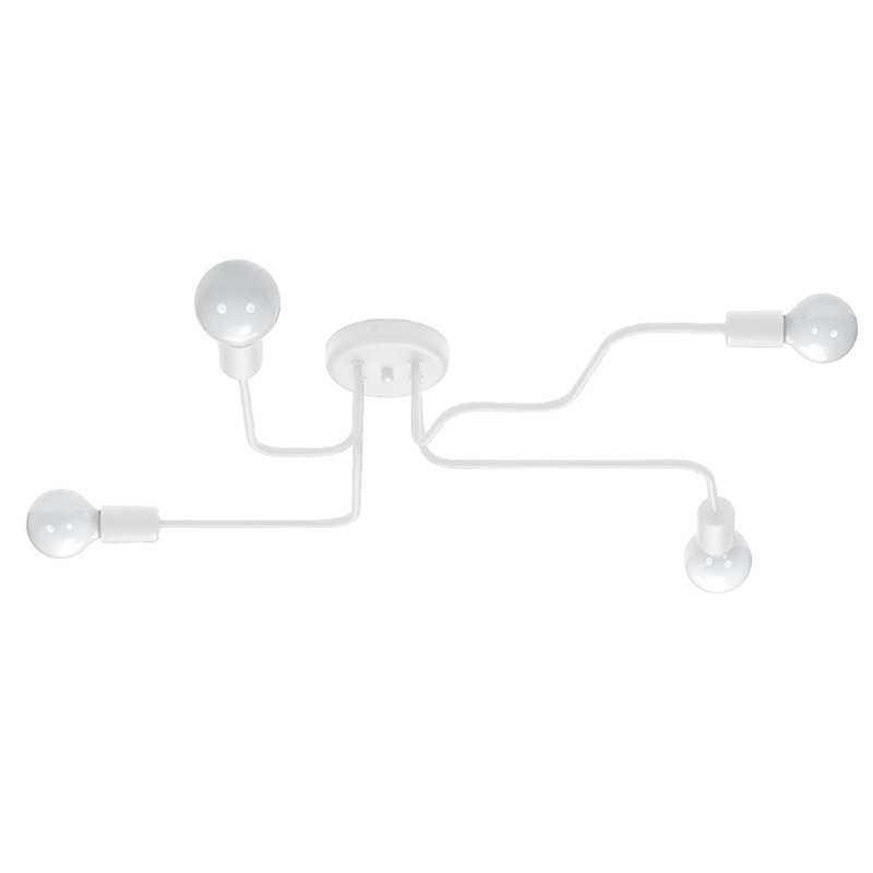 Chandelier VECTOR , White, 15.5cm H x 58cm W x 78cm D, 4 Lights