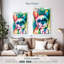 Bouledogue français, peinture sur toile-1746760376