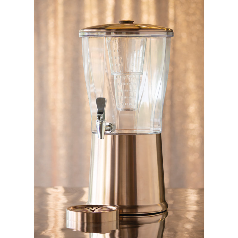 Stainless Steel 6" Beverage Dispenser Drip Tray, Rose Gold