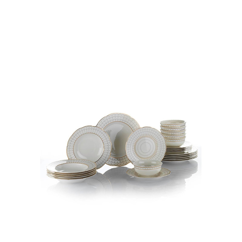Saphira Piece Dinnerware Set - Service for 6