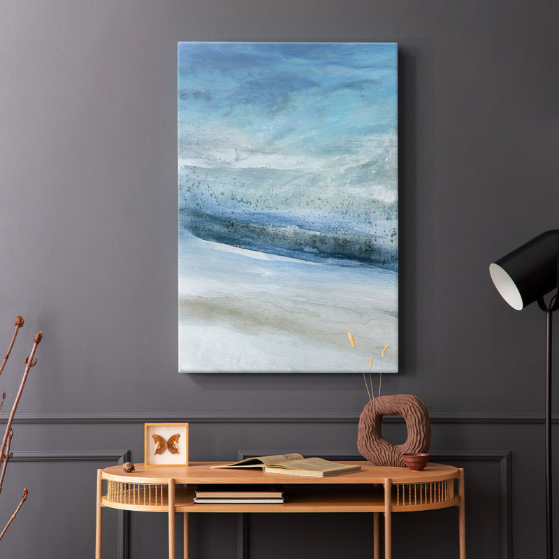 Cobalt levant la lumière - Cavas enveloppés de galerie, H 27 po x l 18 po