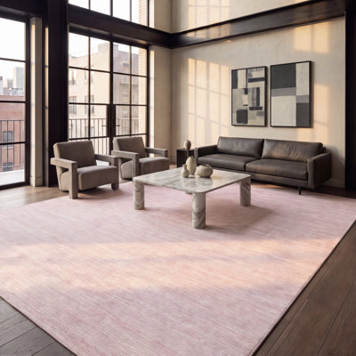 Chamberland Machine Made Power Loom Polypropylene Area Rug in Pink