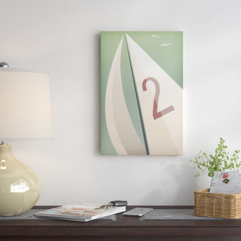 Impression sur toile, "voiles viii" par ryan floral, H 26 po x l 18 po x P 1,5 po, Pas de tapis, Toile tendue