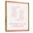 Toile avec cadre flottant or