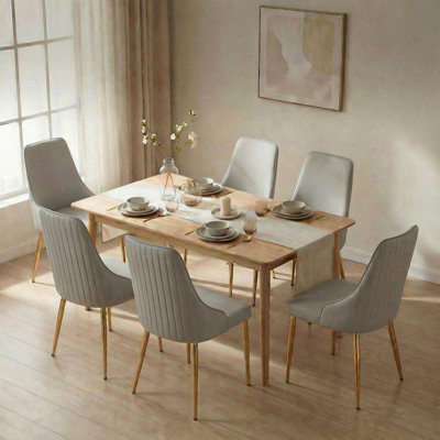 Leather material Modern style dining chair