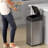 Itouchless 13 Gallon Automatic Sensor Touchless Trash Can With Ac Adapter And Odour Control System Stainless Steel, Extra-wide Lid Opening Kitchen Garbage Bin