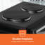 GEEPAS 38L Mini Oven & Grill with Double Hotplate 1600W & 60 Minutes Timer