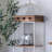 White Solid Wood + Iron Display Cases