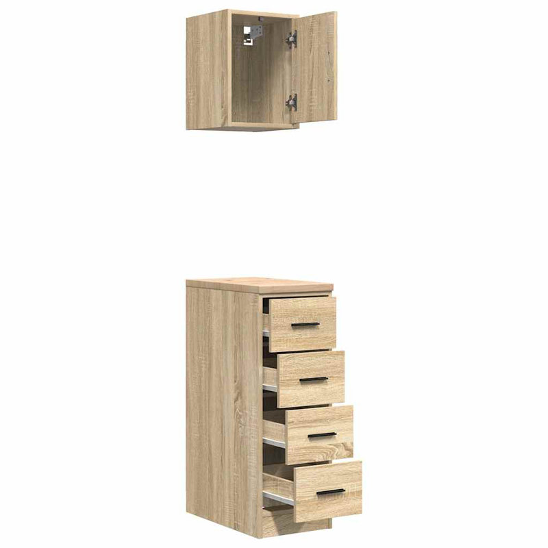 2 Piece Garage Cabinet Part Or Accessory, Sonoma Oak