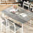 5-Piece Kitchen Table Chairs Set, Dining Table Set For 4, Rectangle Dining Room Table Set With Four Chairs And Wooden Table Top, Dining Table Set With Backrest For Small Spaces, Dining Or Living Room-959311465
