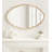 Vintage Scalloped Oval Wall Mirror