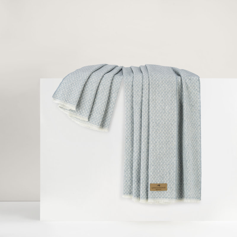 Hudson Valley Throw, Crystal Blue