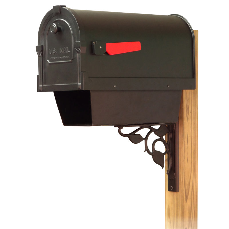 Savannah Aluminum Post Mounted Mailbox