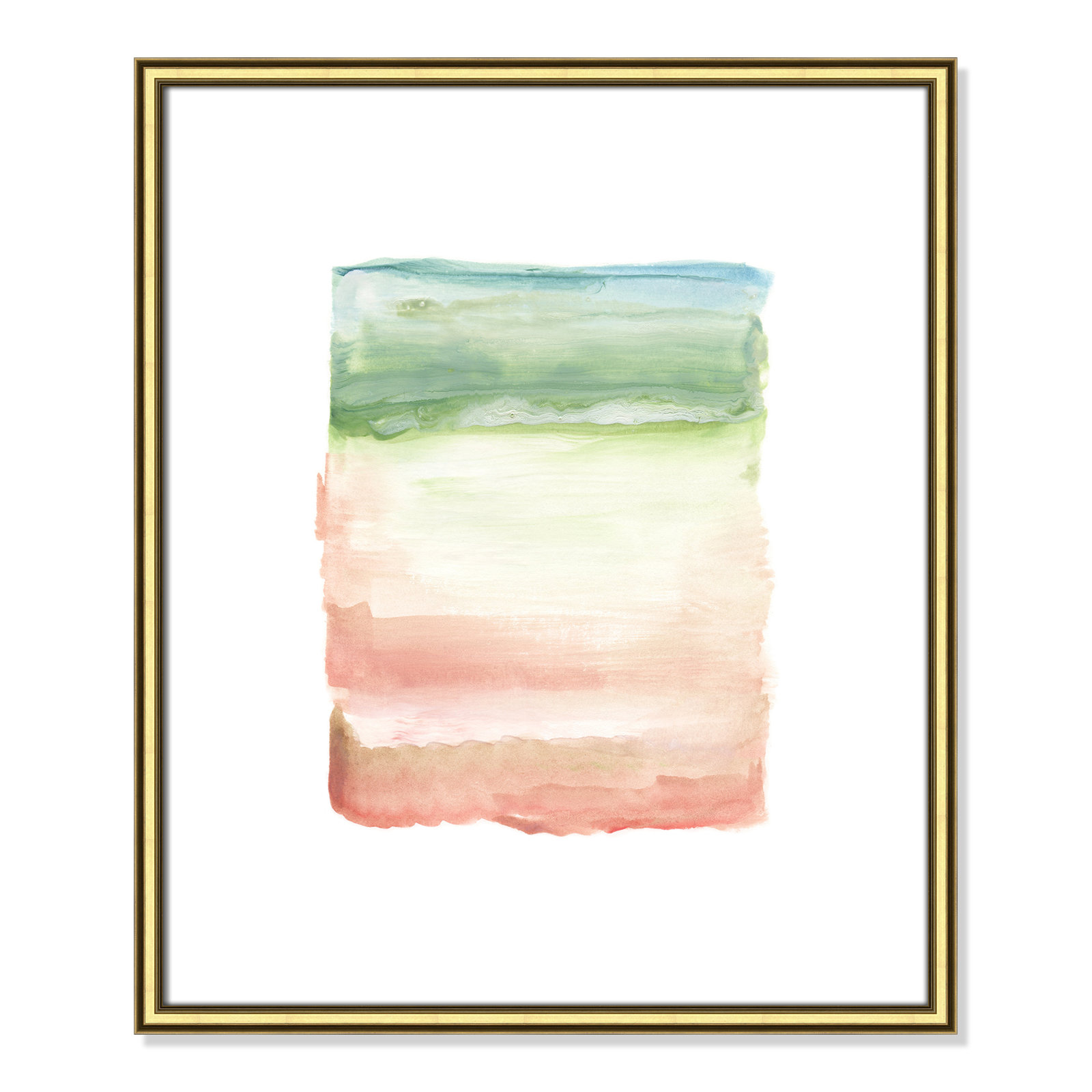 Nabi "Skye I" Print, 26.75" H x 22.75" W x 0.88" D, Gold Framed Paper