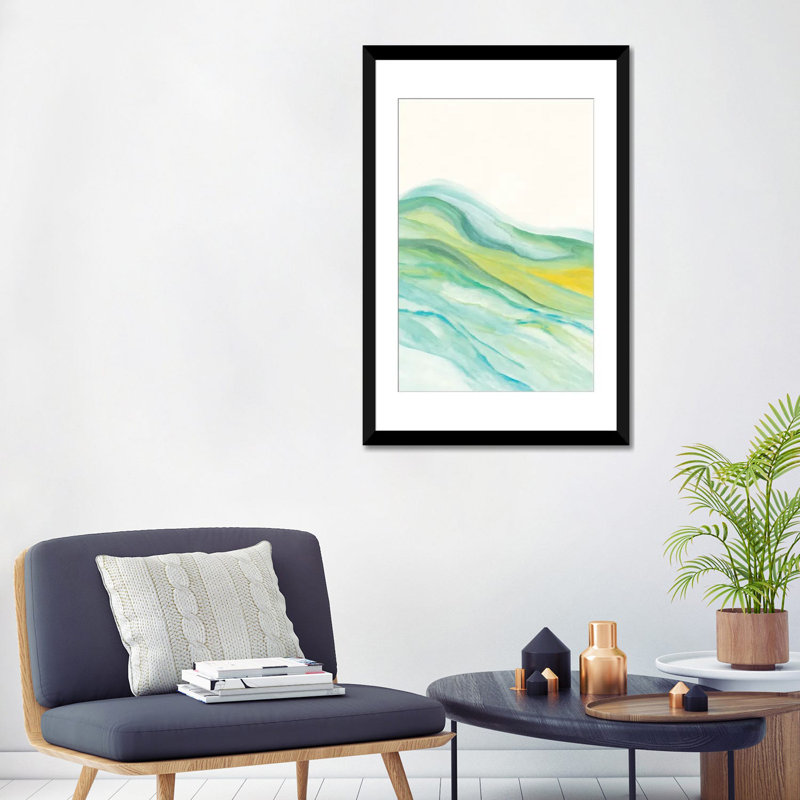 « abstract v » par marco gonzalez, reproduction d’impression sur toile tendue, Papier d'art encadré noir, Blanc