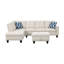Canapé moderne avec méridienne de 98 po de large avec repose-pieds Alg-9400013