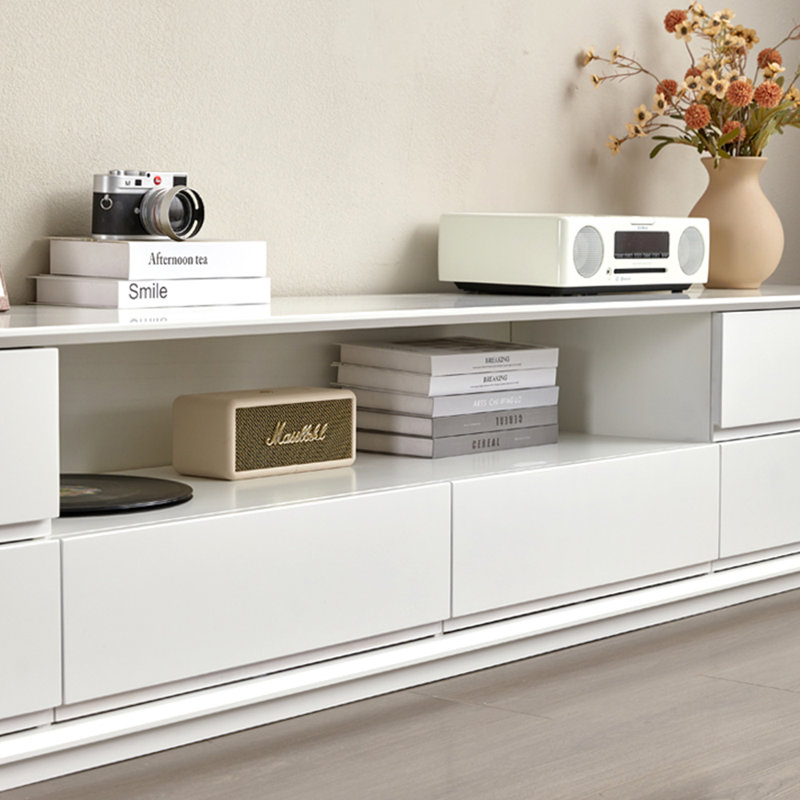 Meuble télé blanc pur, 94.49"