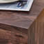  Table basse rectangulaire en bois aggloméré avec finition grain de noyer, 39,3 po x 23,6 po x 12 po, noyer
