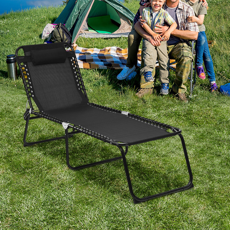 Chaise longue inclinable Arguello, Noir