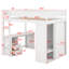Lit mezzanine avec tiroirs Jaslena Kids-2140910221-2140910220
