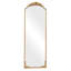 Miroir mural rétro arqué or rétro - miroir décoratif de style antique français orné, grand miroir de meuble-lavabo arqué pour entrée, cheminée, salon ou chambre à coucher, fixé au mur ou incliné-678059851-685518951