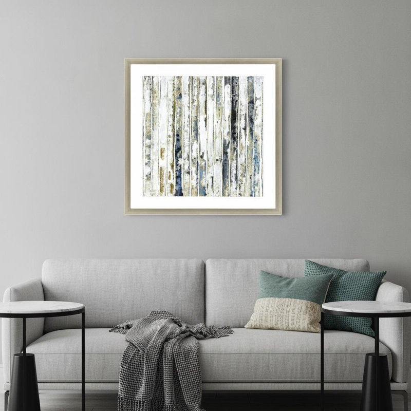 «Visionaire 2», art encadré argenté, art mural