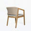 Chaise de salle à manger d'extérieur (ensemble de 2)