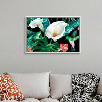 " Hummingbird Paradise " by Eva Watts Painting Print