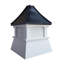 Spady 20 po X 20 po X 31 po Coupole en vinyle composite avec toit en aluminium noir