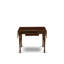 L'ensemble 5 pièces de table de salle à manger moderne comprend une table rectangulaire en bois avec Dropleaf et 4 chaises de salle à manger Parson en tissu café foncé, acajou-106903171-106903173-109975702