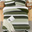 Ensemble de courtepointe rayée 3 pièces, couvre-lit léger en microfibre douce, couvre-lit réversible toutes saisons-124565385-124565400
