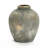 Rustic Gold and Brown Terracotta 8.7-Inch Tall Bud Vase