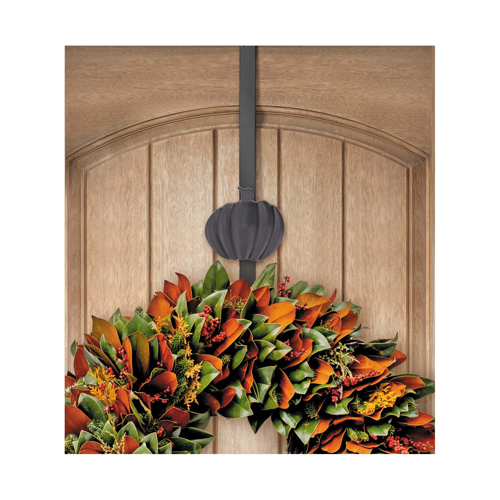 Adjustable Wreath Hanger with Removable Pumpkin