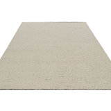 Hand Knotted Wool Area Rug in Beige, Brown, Blue