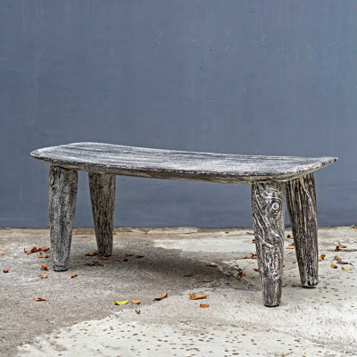 Uttermost Fade To Black Wood Bench