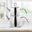 Karaca Layla Stainless Steel Induction Teapot Set, Midi, Silver