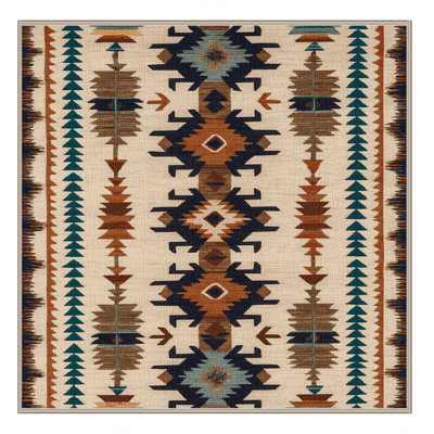  Tapis de style sud-ouest lavable Armadillo