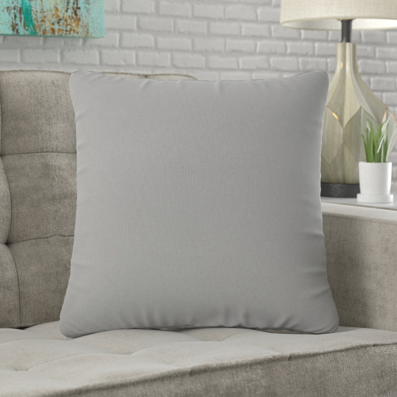 Outdoor Reversible Throw Pillow, Lime, 18" x 18"