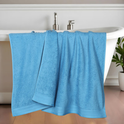 Draps 100% coton gaufrés avec bordure gaufrée